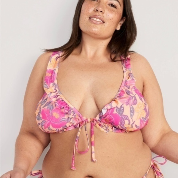 Old Navy Swim Women’s Triangle String Bikini Swim Top NWT - Picture 2 of 5
